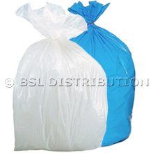 Sac poubelle polythylne 20 Litres Blanc ou Bleu, le lot de 1000 sacs.