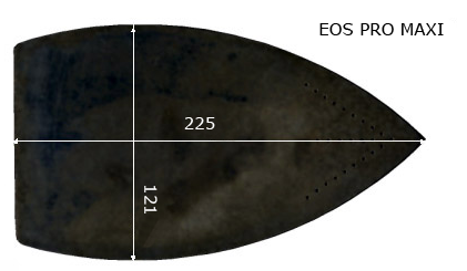MOD.EOS PRO (MAXI) Semelle téflon fer à repasser, renforcée. 121 x 225 mm.