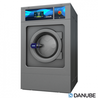 DANUBE WED18 - Machine à laver professionnelle à cuve suspendue, super essorage (Déstockage).